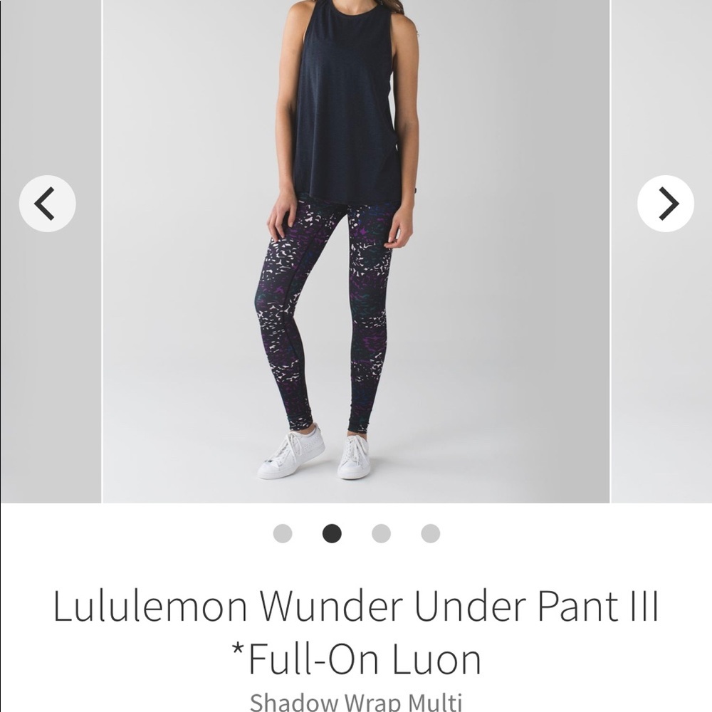 Lululemon Wunder Under *Rare* Shadow Wrap Multi